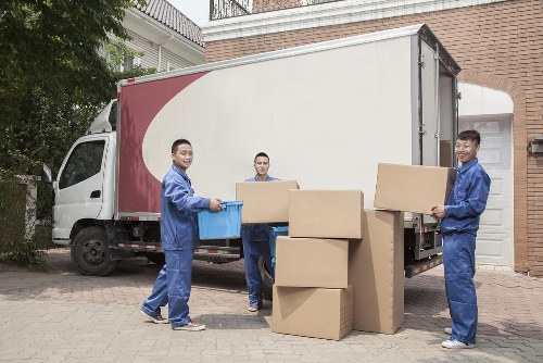 Moving truck ready for a local house move in Kingsbury