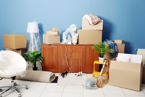 Commercial moving team planning a business relocation in Kingsbury