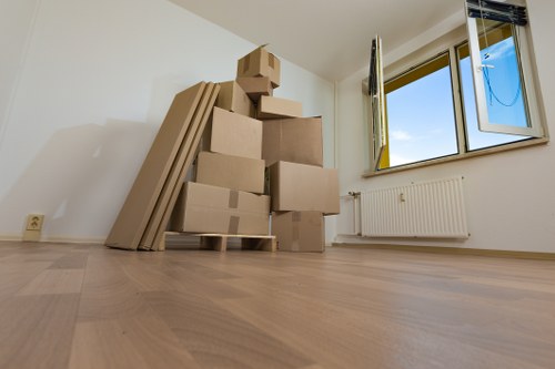 Sofa and wardrobe pick-up in a local residential area