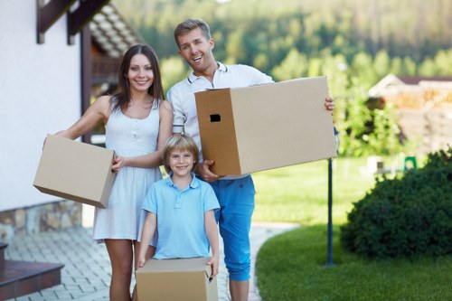 Professional movers handling home removal items in Kingsbury