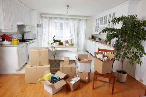 Kingsbury removals team preparing for a residential house move