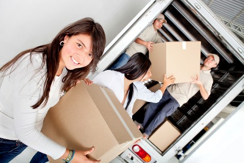 Local movers handling a flat move near Kingsbury with stairs and access planning