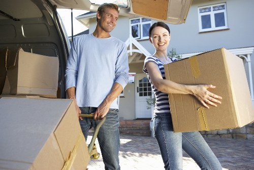 Local commercial movers handling office equipment in Kingsbury